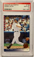 Derek Jeter #139 Baseball Cards 2003 SP Authentic Prices