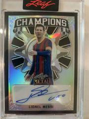 Lionel Messi Soccer Cards 2022 Leaf Metal Champions Autographs Prices