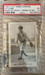 Ty Cobb [Manager on Front] Baseball Cards 1921 E121 American Caramel Series of 80 Prices