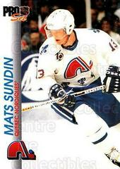 Mats Sundin #149 Hockey Cards 1992 Pro Set Prices