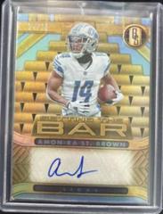 Amon Ra St. Brown [Platinum] #STB-AST Football Cards 2022 Panini Gold Standard Setting the Bar Autographs Prices