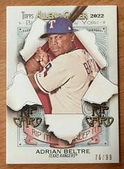 Adrian Beltre Baseball Cards 2022 Topps Allen & Ginter Rip Cards Prices