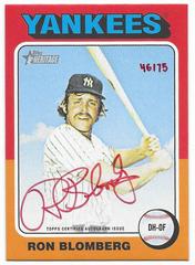 Ron Blomberg [Special Edition Red Ink] #ROA-RB Baseball Cards 2024 Topps Heritage Real One Autograph Prices