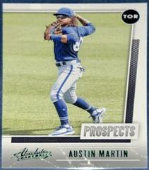 Austin Martin [Green] #P-9 Baseball Cards 2021 Panini Absolute Prospects Prices