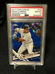 Miguel Cabrera Baseball Cards 2017 Topps Chrome Sapphire Prices
