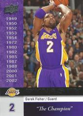Derek Fisher #LAL-5 Basketball Cards 2008 Upper Deck Lakers Dynasty Prices