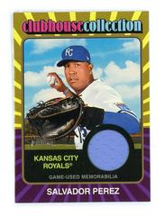 Salvador Perez [Gold] #CCR-SP Baseball Cards 2024 Topps Heritage Clubhouse Collection Relic Prices