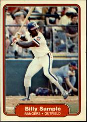 Billy Sample #330 Baseball Cards 1982 Fleer Prices