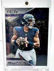 Justin Fields [Royal] #1 Football Cards 2023 Panini Black Prices