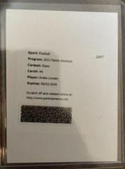 Drake London Football Cards 2022 Panini Absolute Glass Prices