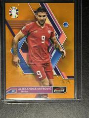Aleksandar Mitrovic [Orange Refractor] #71 Soccer Cards 2023 Topps Finest Road to UEFA EURO Prices
