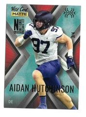 Aidan Hutchinson [Blue Blue] Football Cards 2022 Wild Card Matte X Plode Prices
