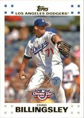 Chad Billingsley #120 Baseball Cards 2007 Topps Opening Day Prices