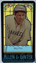 Babe Ruth [Mini Stained Glass] Baseball Cards 2021 Topps Allen & Ginter Prices