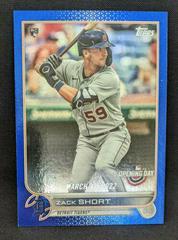 Zack Short [Blue Foil] Baseball Cards 2022 Topps Opening Day Prices