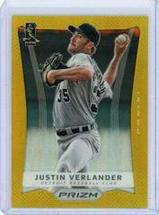 Justin Verlander [Gold Prizm] #53 Baseball Cards 2012 Panini Prizm Prices