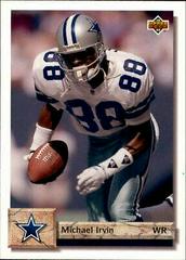 Michael Irvin #345 Football Cards 1992 Upper Deck Prices