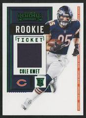 Cole Kmet Football Cards 2020 Panini Contenders Rookie Ticket Swatches Prices