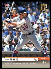 Pete Alonso [Gold Winner] #MOW-12W Baseball Cards 2019 Topps Now Moment of the Week Prices