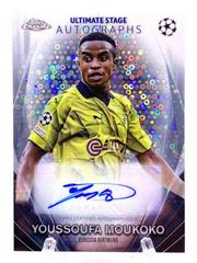 Youssoufa Moukoko #UCA-YM Soccer Cards 2023 Topps UEFA Club Ultimate Stage Chrome Autograph Prices