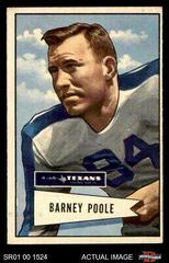 Barney Poole Football Cards 1952 Bowman Small Prices