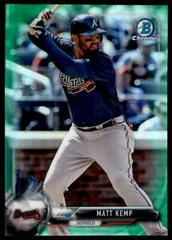 Matt Kemp [Green Refractor] #99 Baseball Cards 2017 Bowman Chrome Prices