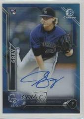 Jon Gray [Blue Refractor] Baseball Cards 2016 Bowman Chrome Rookie Autographs Prices