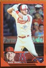 Mike Trout [Logofractor Red] #27 Baseball Cards 2023 Topps Chrome Prices