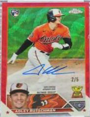 Adley Rutschman [Red Wave] #RA-AR Baseball Cards 2023 Topps Chrome Rookie Autographs Prices