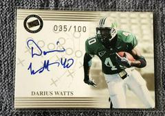 Darius Watts [Gold] Football Cards 2004 Press Pass Autograph Prices