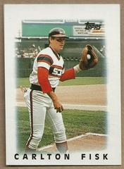 Carlton Fisk #11 Baseball Cards 1986 Topps Mini League Leaders Prices