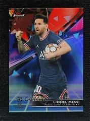 Lionel Messi [Blue] Soccer Cards 2021 Topps Finest UEFA Champions League Prices