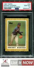 Dwight Gooden #23 Baseball Cards 1987 Topps Mini League Leaders Prices