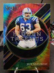 Jeff Saturday [Tie Dye] Football Cards 2021 Panini Select Hidden Talents Prices