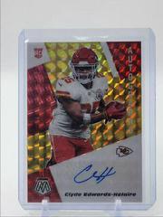 Clyde Edwards Helaire [Gold] Football Cards 2020 Panini Mosaic Rookie Autographs Prices