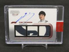 Yuki Tsunoda [Red] #DAP-YTII Racing Cards 2022 Topps Dynasty Formula 1 Autograph Patch Prices