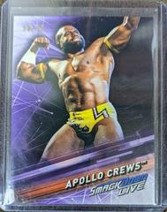 Apollo Crews [Purple] Wrestling Cards 2019 Topps WWE Smackdown Live Prices