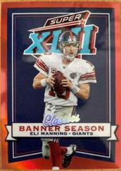 Eli Manning [Red] #BS-18 Football Cards 2022 Panini Classics Banner Season Prices
