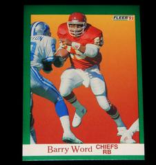 Barry Word #101 Football Cards 1991 Fleer Prices