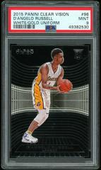 D'Angelo Russell [White, Gold Uniform] #96 Basketball Cards 2015 Panini Clear Vision Prices