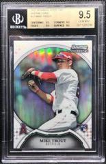 Mike Trout [Rookie Refractor] #22 Baseball Cards 2011 Bowman Sterling Prices