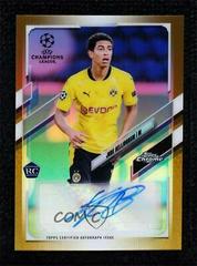 Jude Bellingham [Gold Refractor] Soccer Cards 2020 Topps Chrome UEFA Champions League Autographs Prices