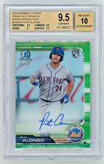 Pete Alonso [Refractor] #CRA-PA Baseball Cards 2019 Bowman Chrome Rookie Autographs Prices