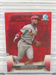 Jordan Walker [Red] #18 Baseball Cards 2023 Bowman Chrome Sapphire Prices