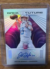Justin Herbert #BFS-JH Football Cards 2022 Panini Donruss Elite Back to the Future Signatures Prices