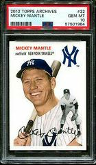 Mickey Mantle Baseball Cards 2012 Topps Archives Prices