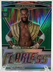 Kofi Kingston [Green Prizm] Wrestling Cards 2022 Panini Prizm WWE Fearless Prices