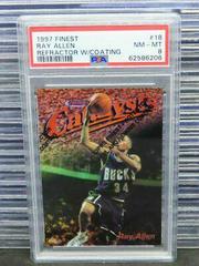 Ray Allen [Refractor w/ Coating] Basketball Cards 1997 Finest Prices