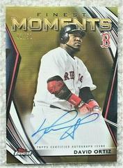 David Ortiz [Gold Refractor] #FMA-DO Baseball Cards 2021 Topps Finest Moments Autographs Prices