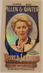 Ursula Von Der Leyen Baseball Cards 2021 Topps Allen & Ginter Chrome Mini World Leaders Prices